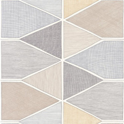 Papier peint Stella Color bleu et beige - NOVA - Casadeco - NOVA84156116