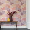 Papier peint vinyle sur intissé STELLA COLOR bordeaux miel - Collection NOVA - Casadeco