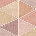 Papier peint Stella Color bordeaux et miel - NOVA - Casadeco - NOVA84158404