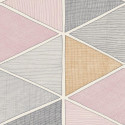 Papier peint Stella Color gris et parme - NOVA - Casadeco - NOVA84155208