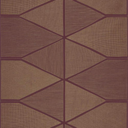 Papier peint Stella Shine bordeau et cuivre - NOVA - Casadeco - NOVA84188515