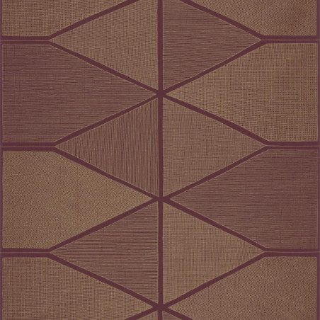 Papier peint Stella Shine bordeau et cuivre - NOVA - Casadeco - NOVA84188515