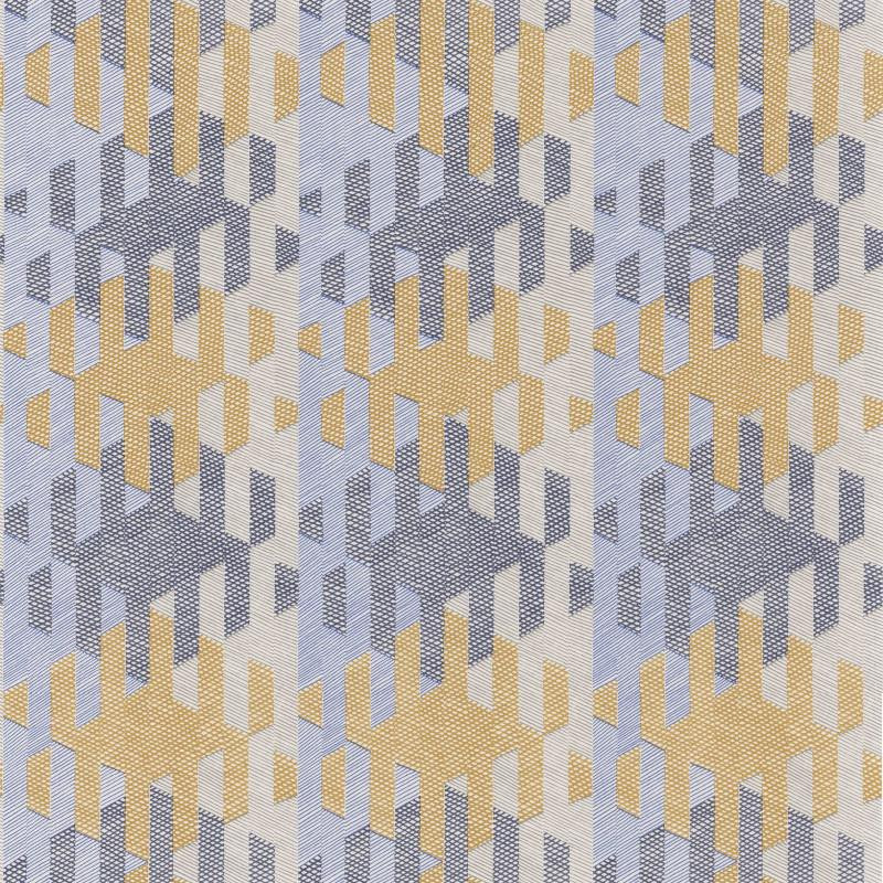 Papier peint Yana jaune et bleu - NOVA - Casadeco - NOVA84166414