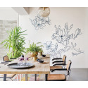 Panoramique Bloom bleu nuit - IDYLLE - Casadeco - IDYL83960165