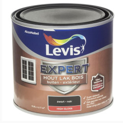 Peinture extérieure spéciale bois EXPERT noir brillant - 500 ml - LEVIS