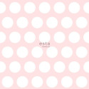 Papier peint intissé enfant Petits Points rose - Little Bandits - ESTA HOME