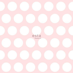 Papier peint Petits Points rose - LITTLE BANDITS - Esta Home - 128859