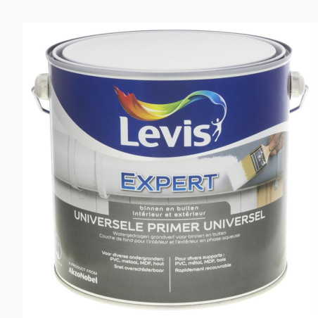 Peinture Primer "EXPERT" Universel blanc  - 2,5L - LEVIS