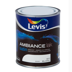 Laque murale "AMBIANCE" blanc satin - 0,75 L - LEVIS