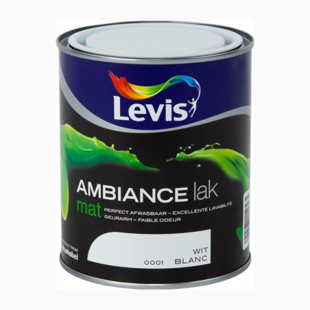 Peinture murale AMBIANCE blanc mat 0,75 L LEVIS