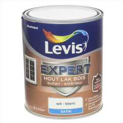 Laque extérieure spécial bois "EXPERT" blanc satin - LEVIS