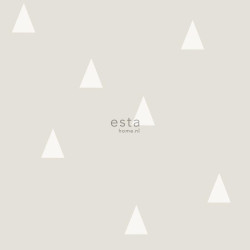 Papier peint Petits Triangles gris clair - LITTLE BANDITS - Esta Home - 128867