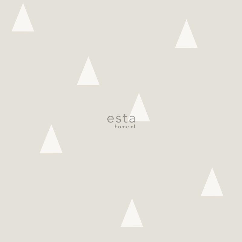 Papier peint Petits Triangles gris clair - LITTLE BANDITS - Esta Home - 128867