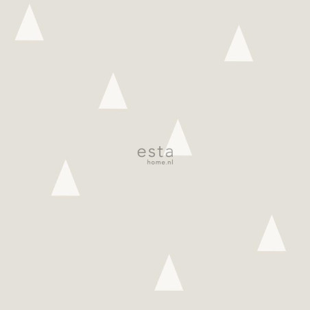 Papier peint Petits Triangles gris clair - LITTLE BANDITS - Esta Home - 128867