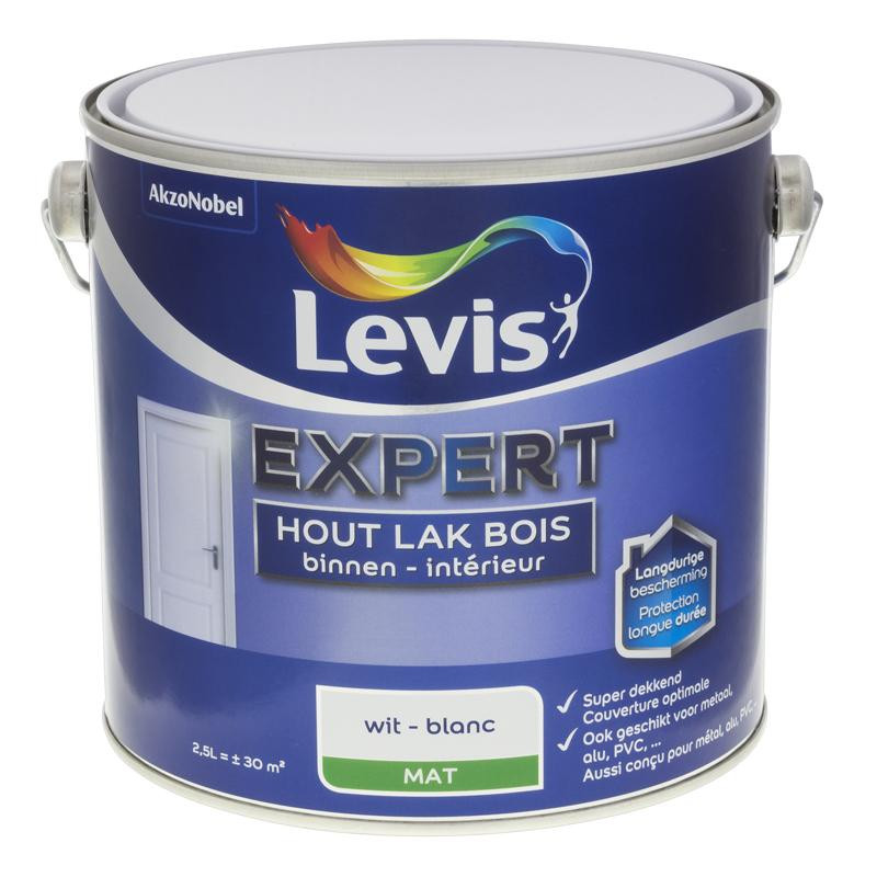 Peinture intérieure spéciale boiserie EXPERT blanche effet mat - 2,5L -  LEVIS