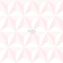 Papier peint intissé enfant Graphique 3D rose clair- Little Bandits - ESTA HOME