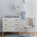 Papier peint Graphique 3D bleu clair - LITTLE BANDITS - Esta Home - 138912