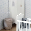 Papier peint enfant Nuages bleu clair et blanc - Little Bandits - ESTA HOME