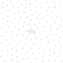 Papier peint enfant gris et blanc à petits points - Little Bandits - ESTA HOME