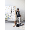 Papier peint enfant or brillant et blanc à petits points - Little Bandits - ESTA HOME