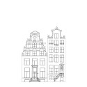 Papier peint mural enfant Maisons dessinées noir et blanc - Little Bandits - ESTA HOME