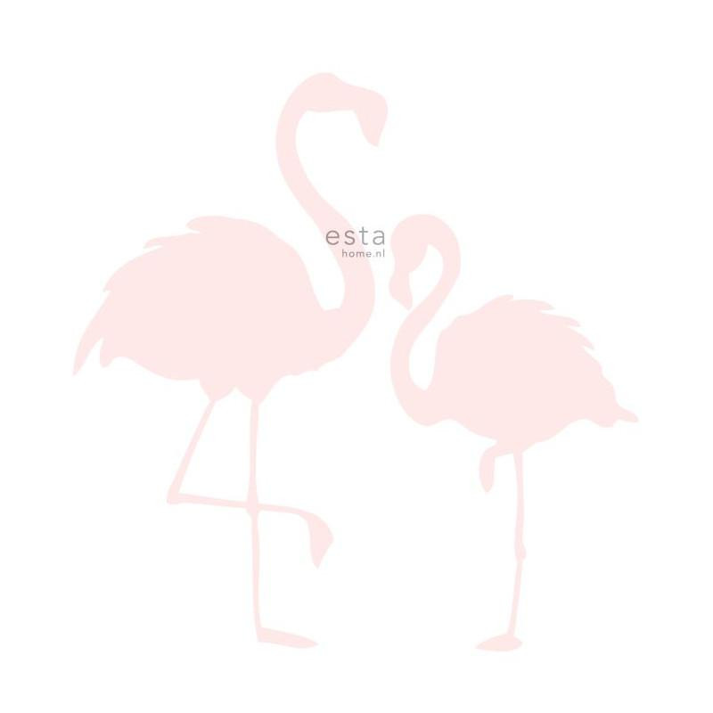 Papier peint Flamant rose - LITTLE BANDITS - Esta Home - 158838