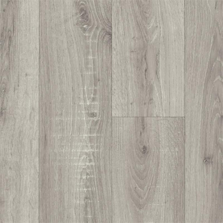 Sol PVC - Sorbonne 594 parquet bois gris vintage - Texmark IVC - rouleau 4M