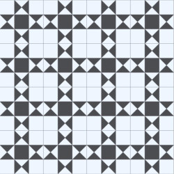 Sol PVC - Devon 009S noir et blanc - Hightex BEAUFLOR - rouleau 2M