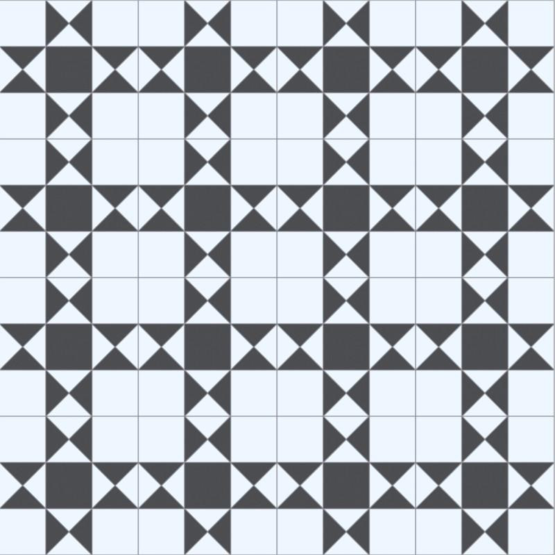 Sol PVC - Devon 009S noir et blanc - Hightex BEAUFLOR - rouleau 2M