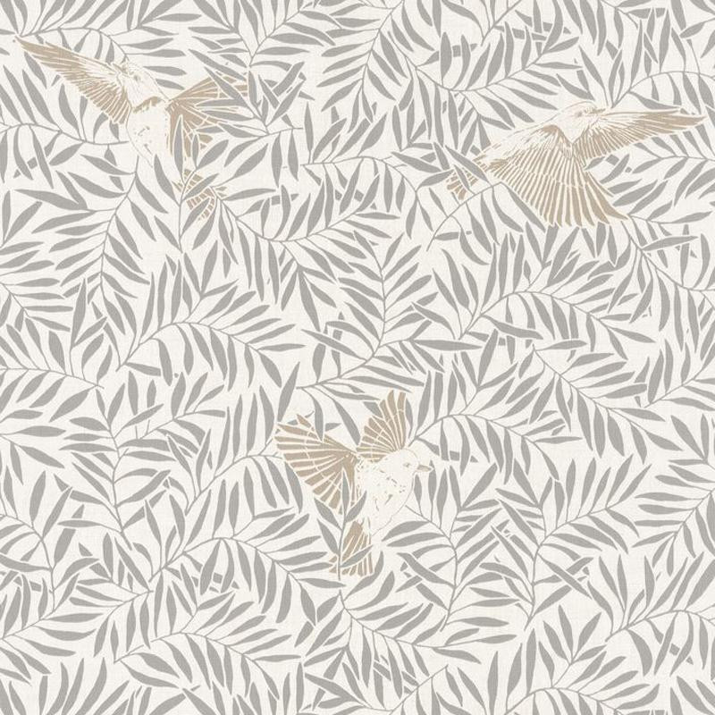 Papier peint Birdy gris beige - SUNNY DAY - Caselio - SNY100231015