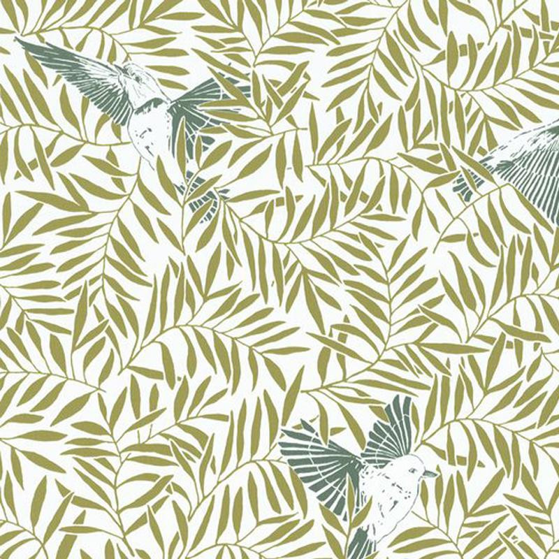 Papier peint Birdy vert - SUNNY DAY - Caselio - SNY100237006