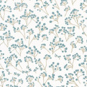papier peint vinyle sur intissé POPPY bleu et doré - SUNNY DAY - CASELIO