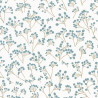 papier peint vinyle sur intissé POPPY bleu et doré - SUNNY DAY - CASELIO