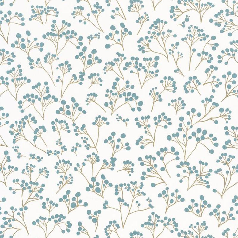 Papier peint Poppy bleu or - SUNNY DAY - Caselio - SNY100256032