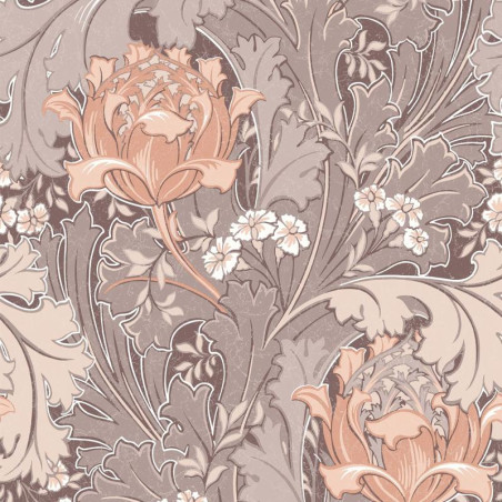Papier peint Jane vieux rose - OXFORD - Casadeco - OXFD84064317