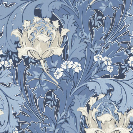 Papier peint Jane bleu - OXFORD - Casadeco - OXFD84066319