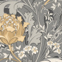 Papier peint intissé JANE noire - Collection OXFORD - Casadeco