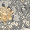 Papier peint intissé JANE noire - Collection OXFORD - Casadeco