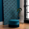 Papier peint intissé walter irisé turquoise - Collection OXFORD - Casadeco