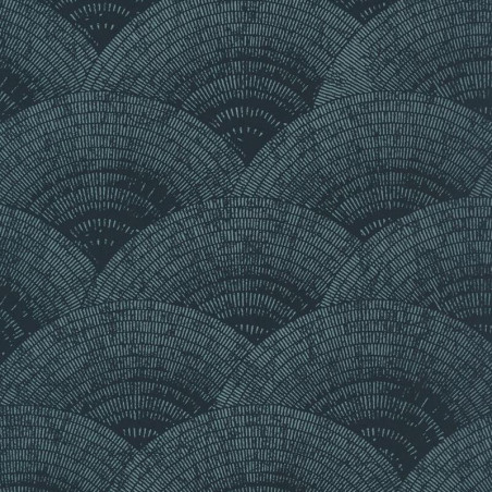 Papier peint Walter turquoise irisé  - OXFORD - Casadeco - OXFD84086238