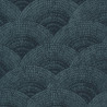 Papier peint intissé walter irisé turquoise - Collection OXFORD - Casadeco