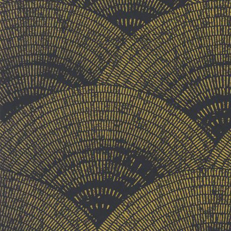 Papier peint Walter Foil noir or - OXFORD - Casadeco - OXFD84099515