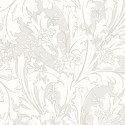 Papier peint intissé Elisabeth blanc - Collection OXFORD - Casadeco