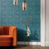 Papier peint intissé Elisabeth bleu - Collection OXFORD - Casadeco