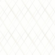 Papier peint intissé OLIVER blanc taupe - Collection OXFORD - Casadeco