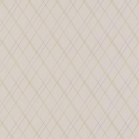 Papier peint Oliver beige, jaune et rose - OXFORD - Casadeco - OXFD84131318