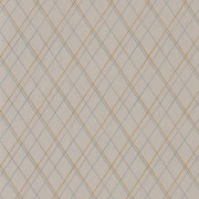 Papier peint Oliver lin, pétrole et orange - OXFORD - Casadeco - OXFD84131510