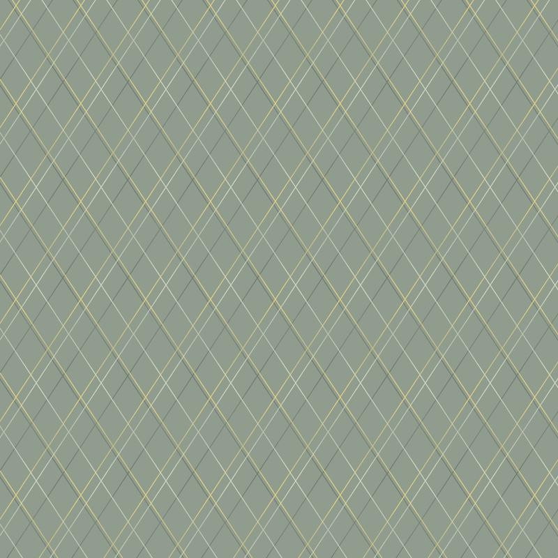 Papier peint intissé OLIVER kaki  - Collection OXFORD - Casadeco