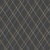 Papier peint intissé OLIVER noir  - Collection OXFORD - Casadeco