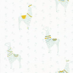 Papier peint Lamaste vert opaline - GIRL POWER - Caselio - GPR100757910
